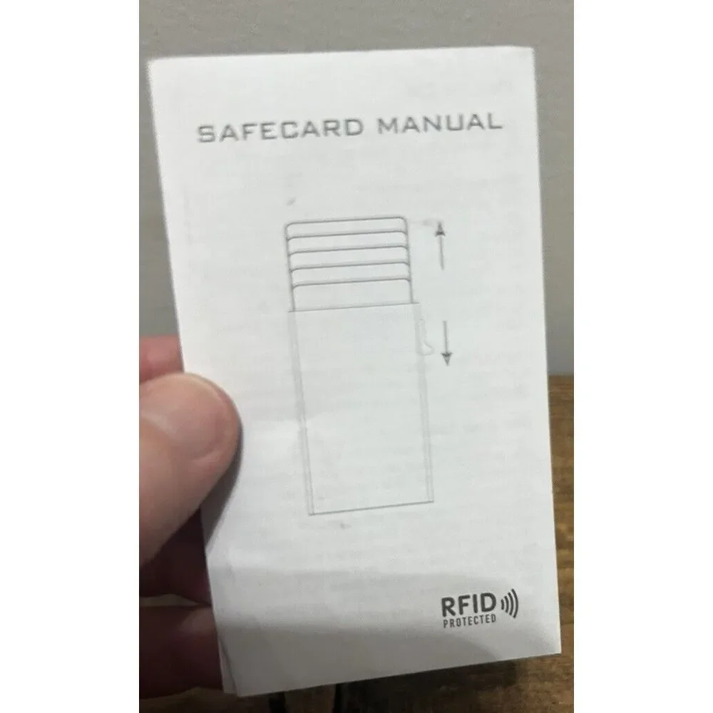 Leather Card Holder For Men With AirTag Slot Slim Wallet Rfid Wallet Money Clip‎